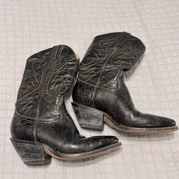 Vintage Shoes - Botas Rangers black cowboy boots size 8 *old inventory sale*